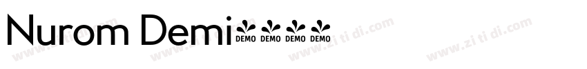Nurom Demi字体转换